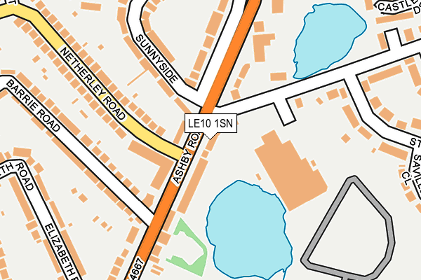 LE10 1SN map - OS OpenMap – Local (Ordnance Survey)