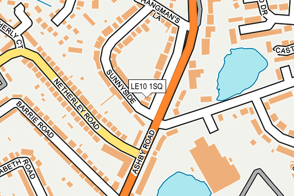 LE10 1SQ map - OS OpenMap – Local (Ordnance Survey)