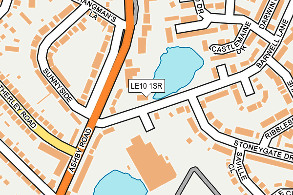 LE10 1SR map - OS OpenMap – Local (Ordnance Survey)