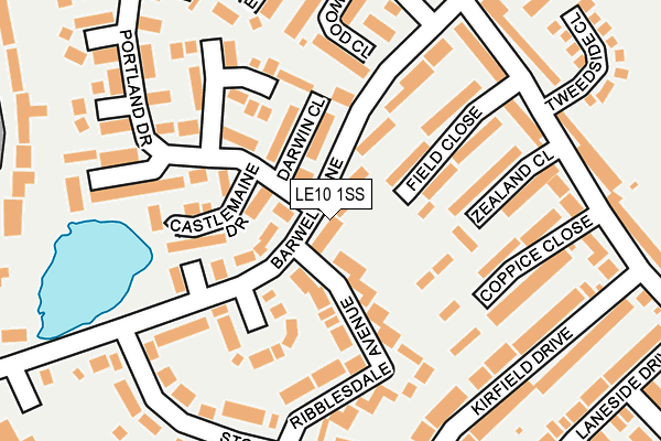 LE10 1SS map - OS OpenMap – Local (Ordnance Survey)