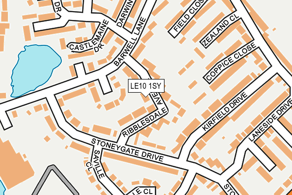 LE10 1SY map - OS OpenMap – Local (Ordnance Survey)