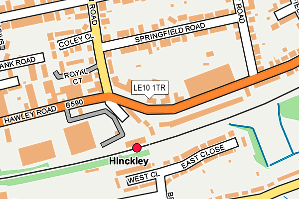 LE10 1TR map - OS OpenMap – Local (Ordnance Survey)