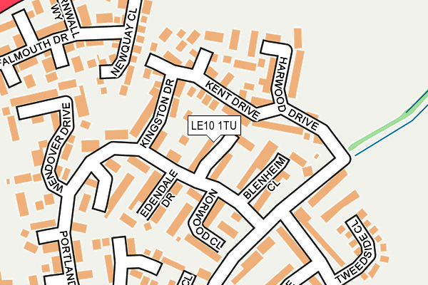 LE10 1TU map - OS OpenMap – Local (Ordnance Survey)