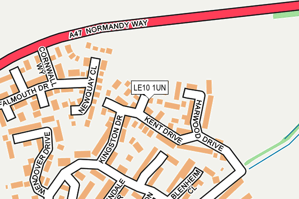 LE10 1UN map - OS OpenMap – Local (Ordnance Survey)
