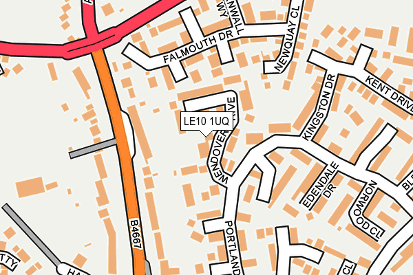 LE10 1UQ map - OS OpenMap – Local (Ordnance Survey)