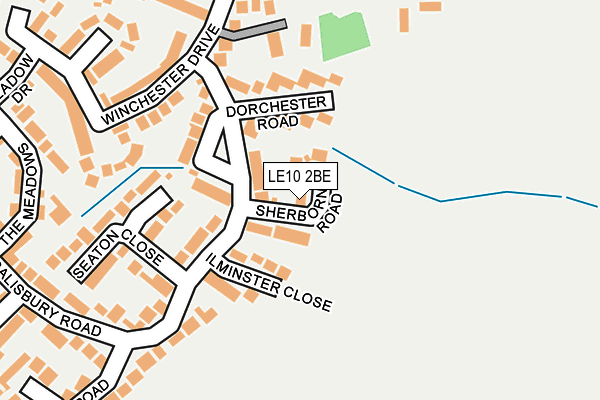 LE10 2BE map - OS OpenMap – Local (Ordnance Survey)