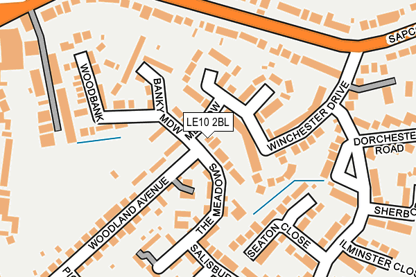 LE10 2BL map - OS OpenMap – Local (Ordnance Survey)