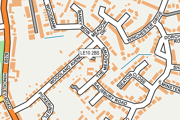 LE10 2BS map - OS OpenMap – Local (Ordnance Survey)