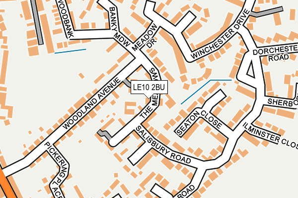 LE10 2BU map - OS OpenMap – Local (Ordnance Survey)
