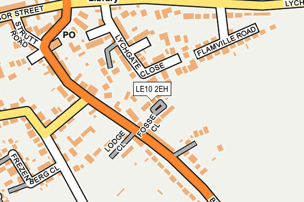 LE10 2EH map - OS OpenMap – Local (Ordnance Survey)