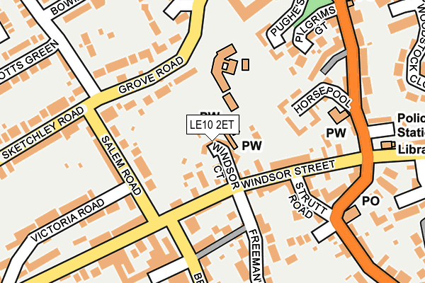 LE10 2ET map - OS OpenMap – Local (Ordnance Survey)