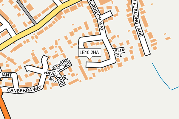 LE10 2HA map - OS OpenMap – Local (Ordnance Survey)