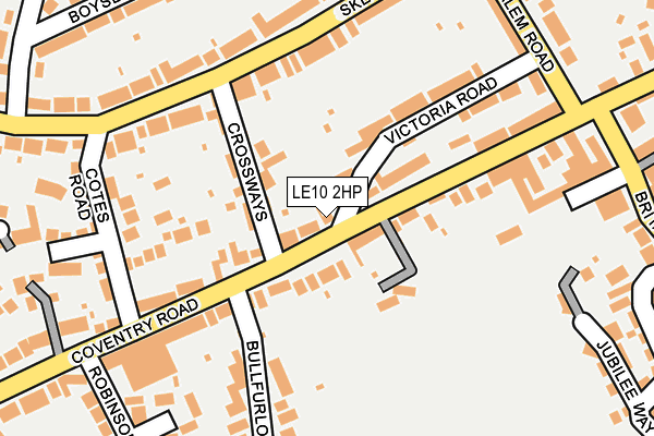 LE10 2HP map - OS OpenMap – Local (Ordnance Survey)