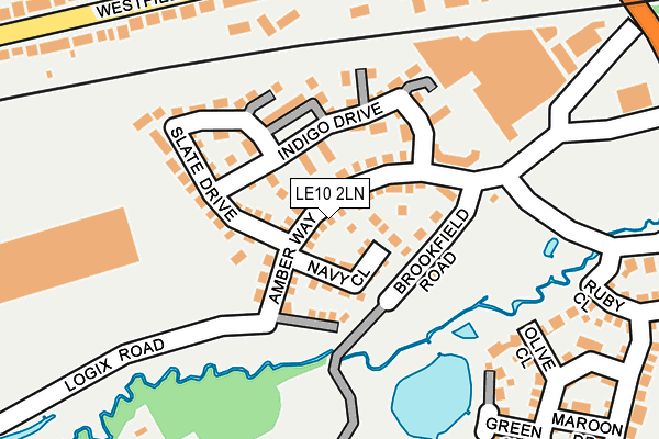 LE10 2LN map - OS OpenMap – Local (Ordnance Survey)