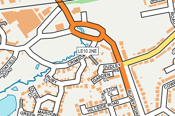 LE10 2NE map - OS OpenMap – Local (Ordnance Survey)