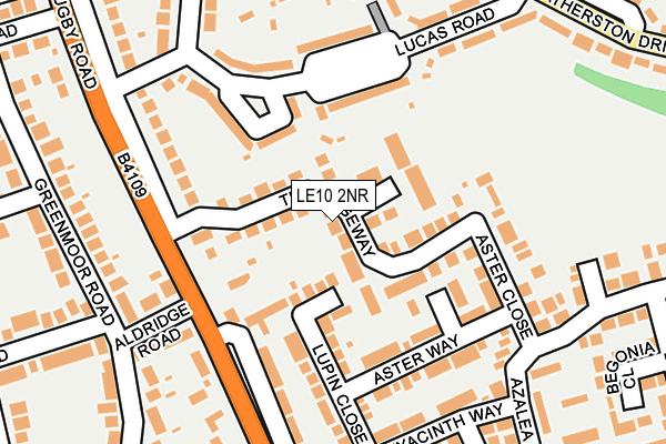 LE10 2NR map - OS OpenMap – Local (Ordnance Survey)