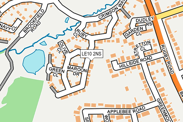 LE10 2NS map - OS OpenMap – Local (Ordnance Survey)