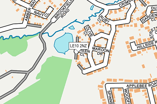LE10 2NZ map - OS OpenMap – Local (Ordnance Survey)
