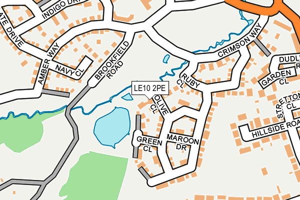 LE10 2PE map - OS OpenMap – Local (Ordnance Survey)