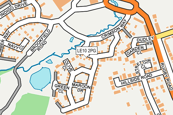 LE10 2PG map - OS OpenMap – Local (Ordnance Survey)