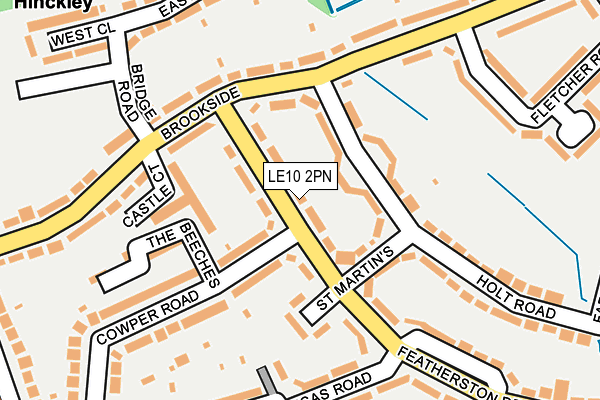 LE10 2PN map - OS OpenMap – Local (Ordnance Survey)