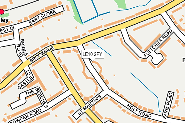 LE10 2PY map - OS OpenMap – Local (Ordnance Survey)