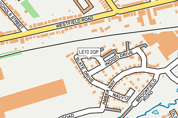 LE10 2QP map - OS OpenMap – Local (Ordnance Survey)