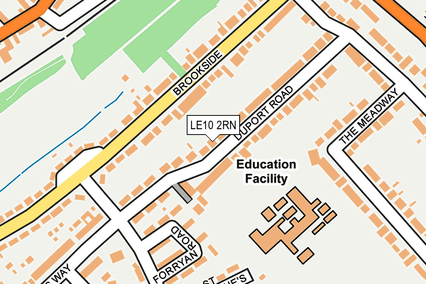 LE10 2RN map - OS OpenMap – Local (Ordnance Survey)