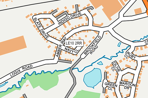 LE10 2RR map - OS OpenMap – Local (Ordnance Survey)