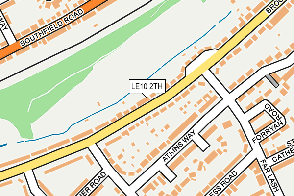 LE10 2TH map - OS OpenMap – Local (Ordnance Survey)