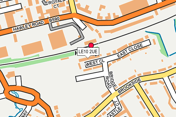 LE10 2UE map - OS OpenMap – Local (Ordnance Survey)