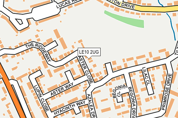 LE10 2UG map - OS OpenMap – Local (Ordnance Survey)