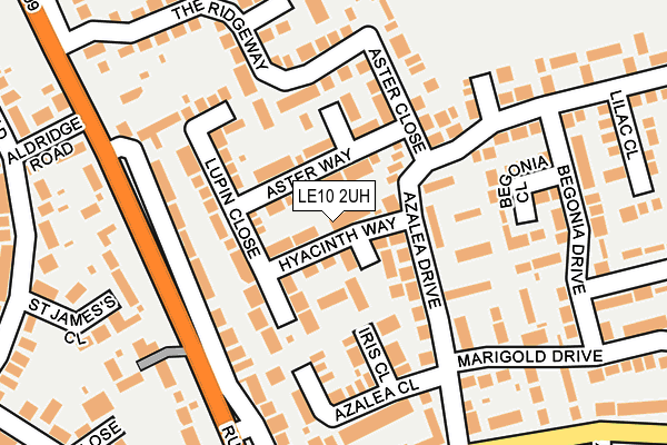 LE10 2UH map - OS OpenMap – Local (Ordnance Survey)