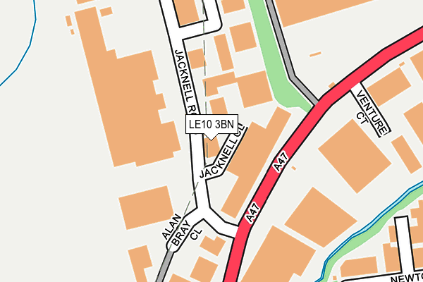 LE10 3BN map - OS OpenMap – Local (Ordnance Survey)