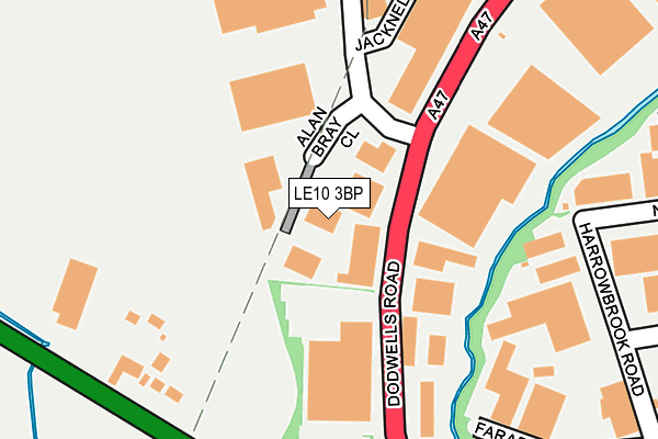 LE10 3BP map - OS OpenMap – Local (Ordnance Survey)
