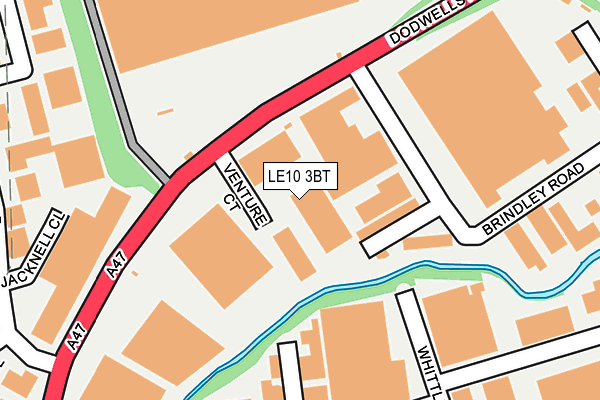 LE10 3BT map - OS OpenMap – Local (Ordnance Survey)