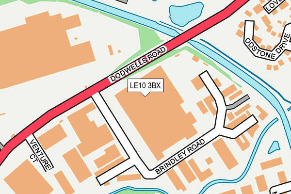 LE10 3BX map - OS OpenMap – Local (Ordnance Survey)