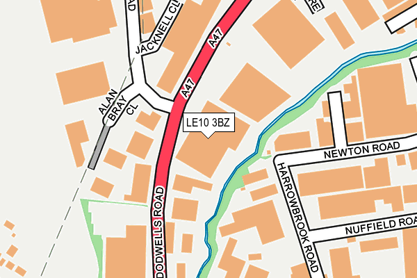LE10 3BZ map - OS OpenMap – Local (Ordnance Survey)