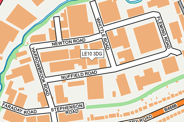 LE10 3DG map - OS OpenMap – Local (Ordnance Survey)