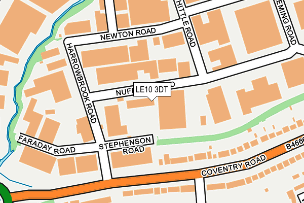 LE10 3DT map - OS OpenMap – Local (Ordnance Survey)