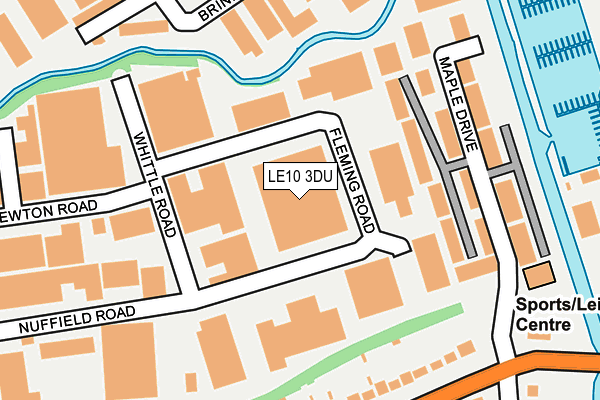 LE10 3DU map - OS OpenMap – Local (Ordnance Survey)