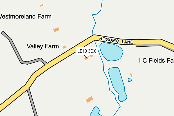 LE10 3DX map - OS OpenMap – Local (Ordnance Survey)