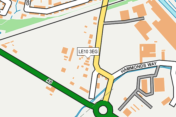 LE10 3EG map - OS OpenMap – Local (Ordnance Survey)