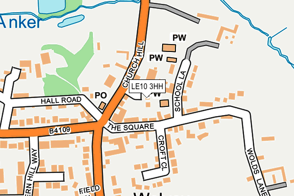 LE10 3HH map - OS OpenMap – Local (Ordnance Survey)