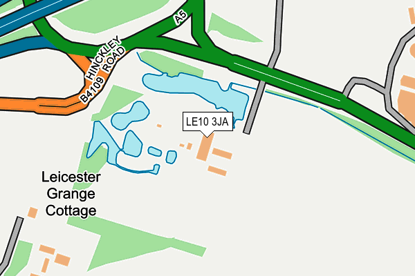 LE10 3JA map - OS OpenMap – Local (Ordnance Survey)