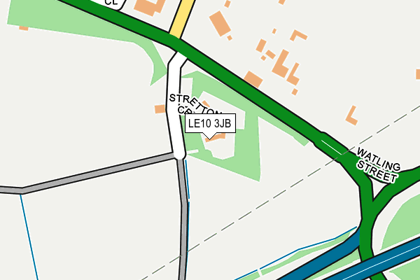 LE10 3JB map - OS OpenMap – Local (Ordnance Survey)