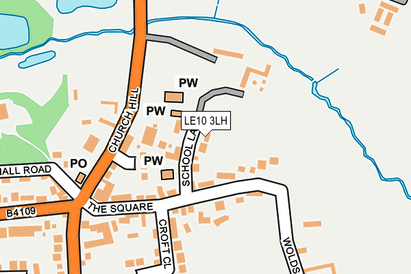 LE10 3LH map - OS OpenMap – Local (Ordnance Survey)