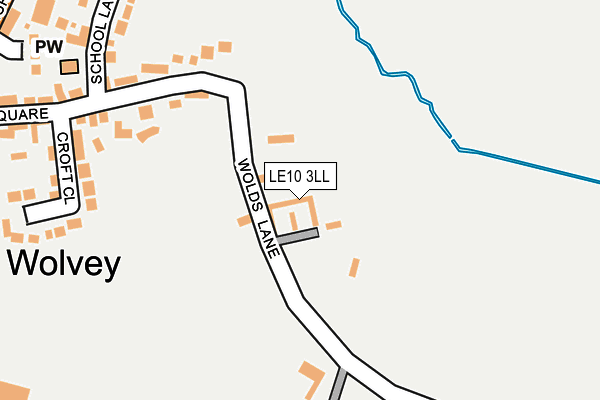 LE10 3LL map - OS OpenMap – Local (Ordnance Survey)