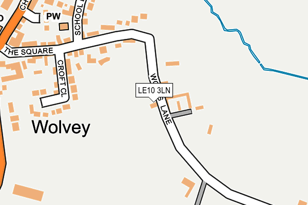 LE10 3LN map - OS OpenMap – Local (Ordnance Survey)