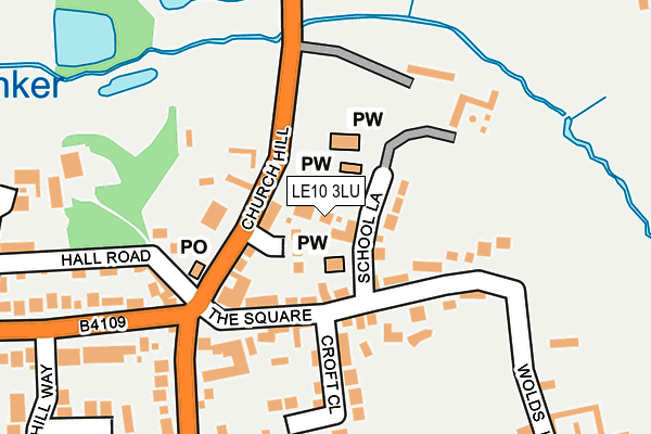 LE10 3LU map - OS OpenMap – Local (Ordnance Survey)